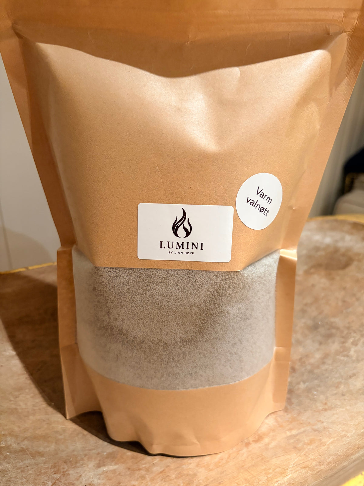 Lumini sand Varm valnøtt (350 g)